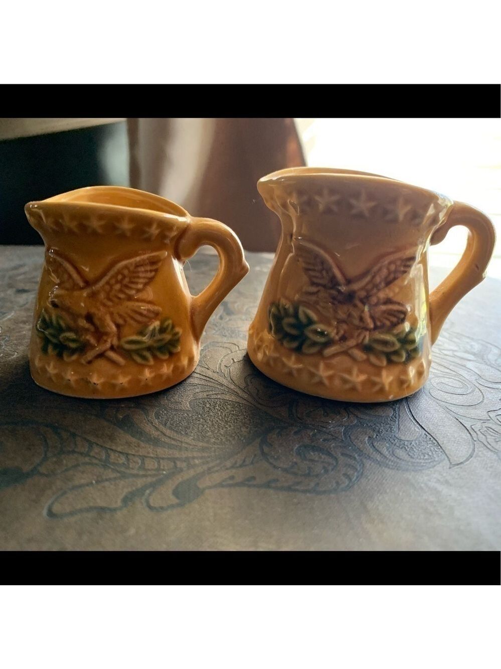 Vintage Chadwick Ceramic Measuring Cup American Eagle